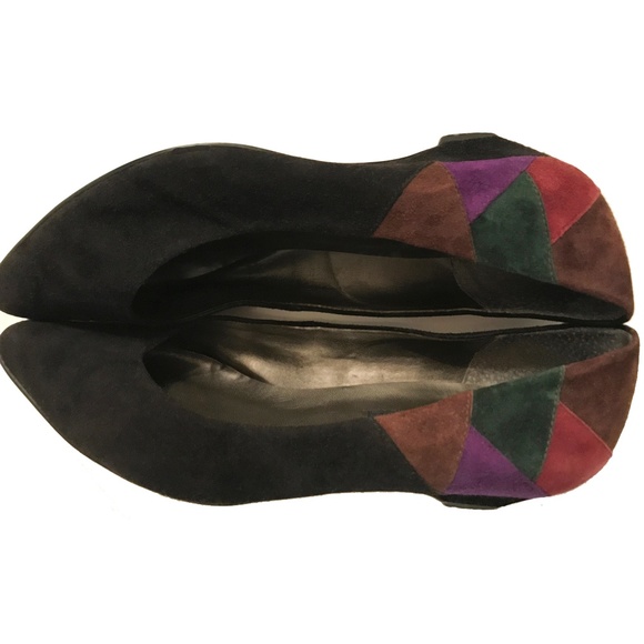 JAMIE BLACK SUEDE SHOES SIZE 7B - Picture 3 of 4